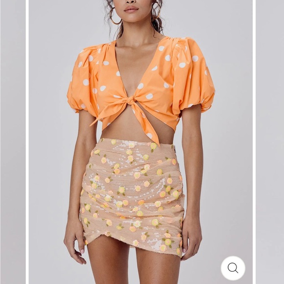 For love and lemons Ryder sequin mini skirt - Picture 2 of 2